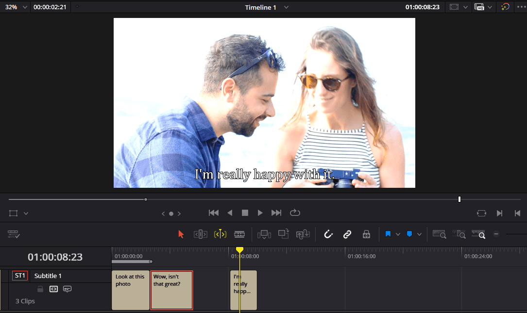 How to add subtitles in DaVinci Resolve